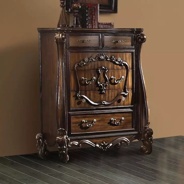 Versailles Cherry Oak 5 Drawer Chest