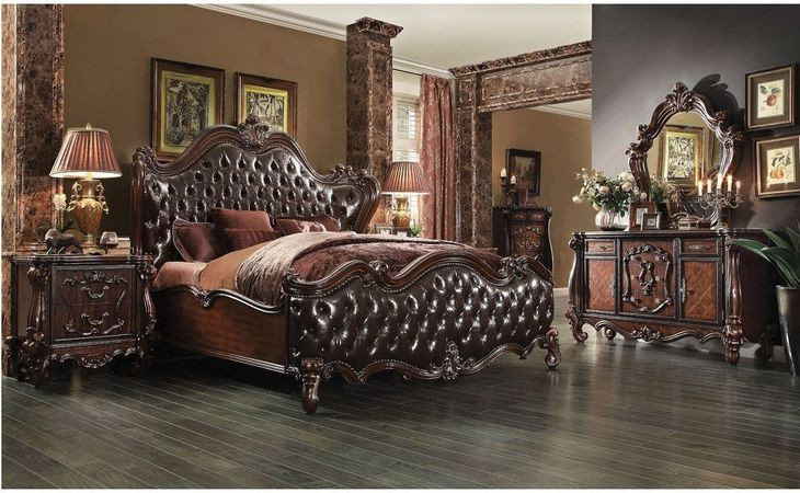 Versailles Cherry Oak 5 Drawer Chest