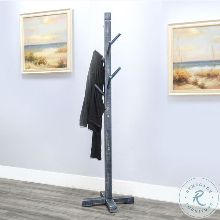 Seabright Blue 8 Prong Hook Hat Rack