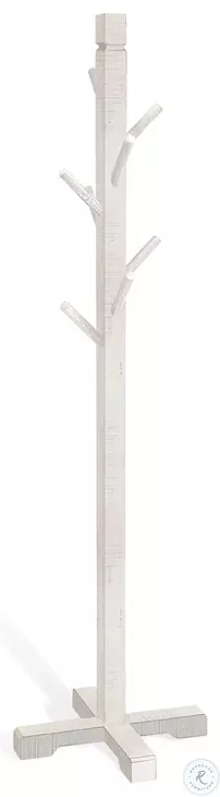 Seabright White 8 Prong Hook Hat Rack