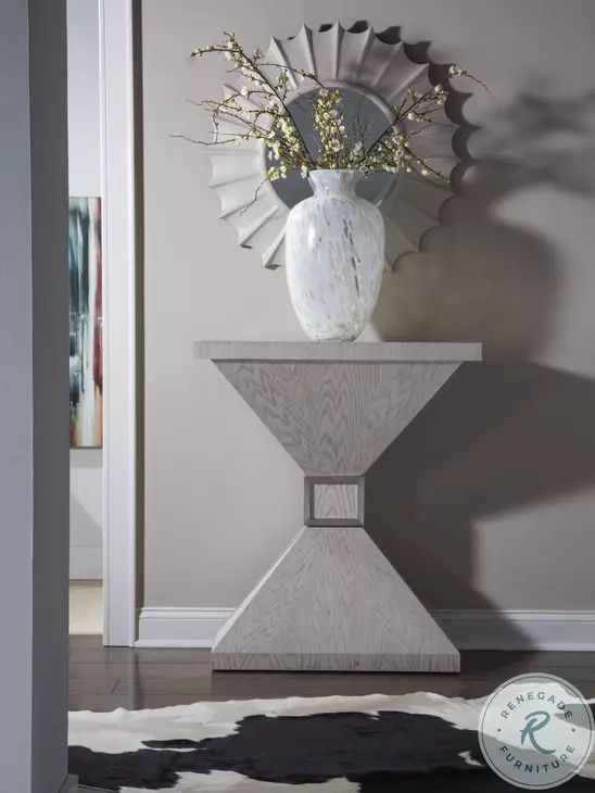 Signature Designs White Sandblasted Dalliance Console Table