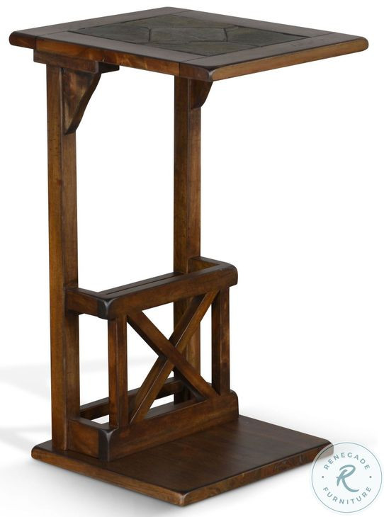 Tidy Touch Dark Brown Rectangular Side Table