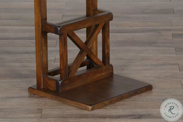 Tidy Touch Dark Brown Rectangular Side Table