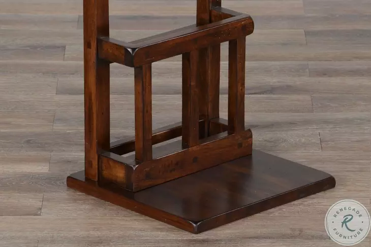 Desert Sage Dark Brown Rectangular Side Table
