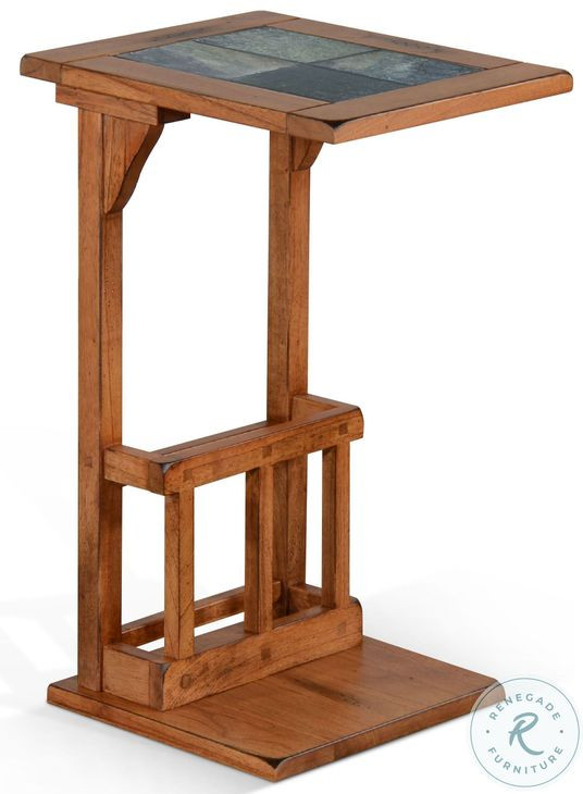 Crimson Ridge Beige Rectangular Side Table