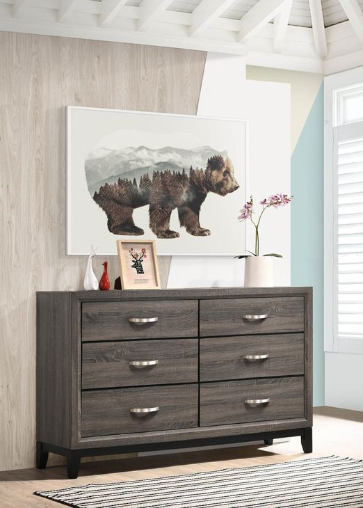 Watson Gray Oak And Black Dresser
