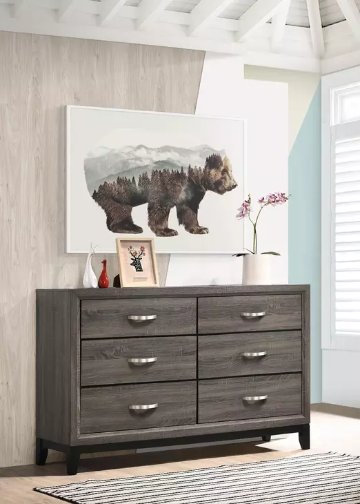 Watson Gray Oak And Black Dresser