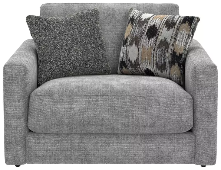Avondale Nature Upholstered Chair and A Half with Pillows