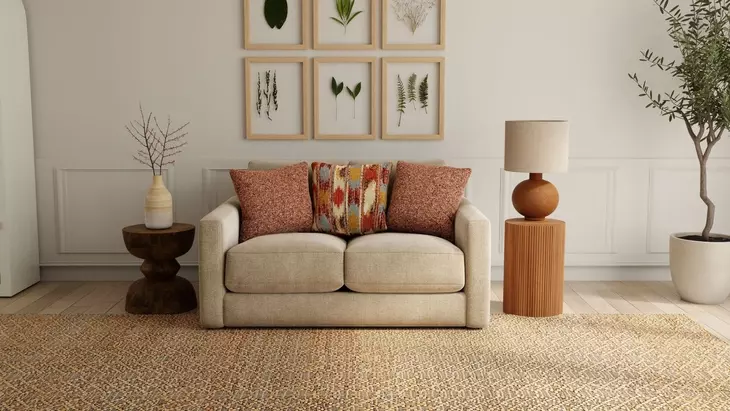 Avondale Burlap 69" Loveseat