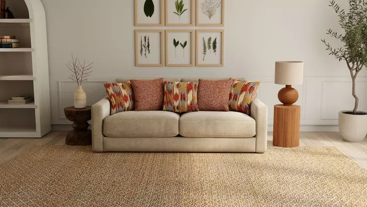 Avondale Burlap 96" Sofa