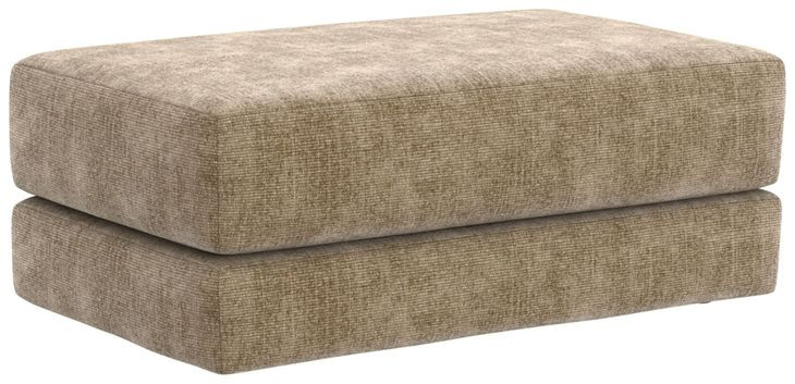 Avondale Burlap Upholstered Rectangular Ottoman