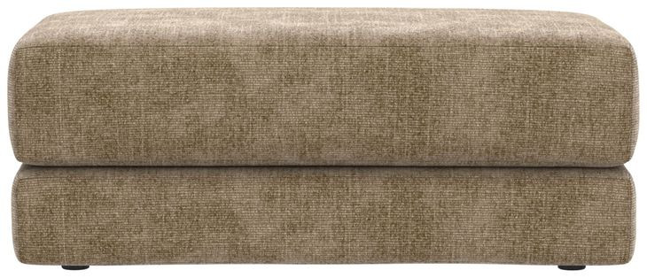 Avondale Burlap Upholstered Rectangular Ottoman