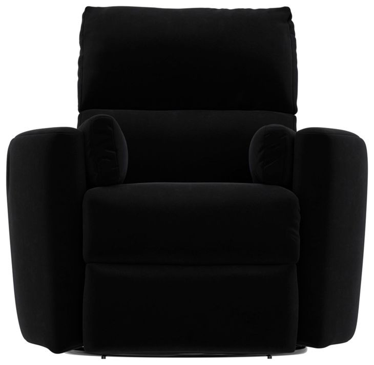 Avondale Ebony Swivel Glider Recliner with Pillows