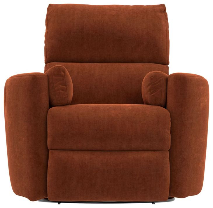 Avondale Nutmeg Swivel Glider Recliner with Pillows