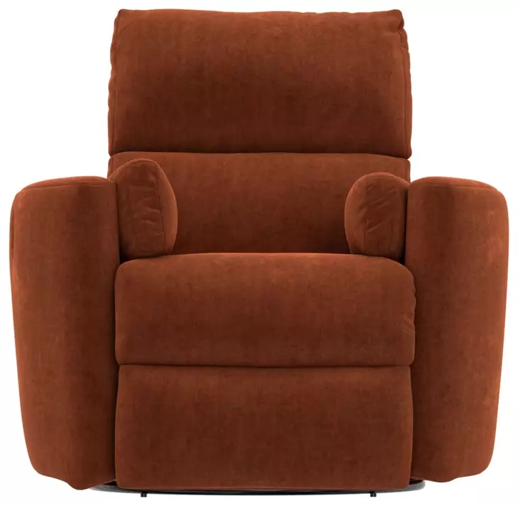 Avondale Nutmeg Swivel Glider Recliner with Pillows