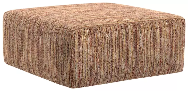 Avondale Rosewood Upholstered Square Cocktail Ottoman