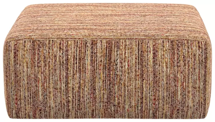 Avondale Rosewood Upholstered Square Cocktail Ottoman