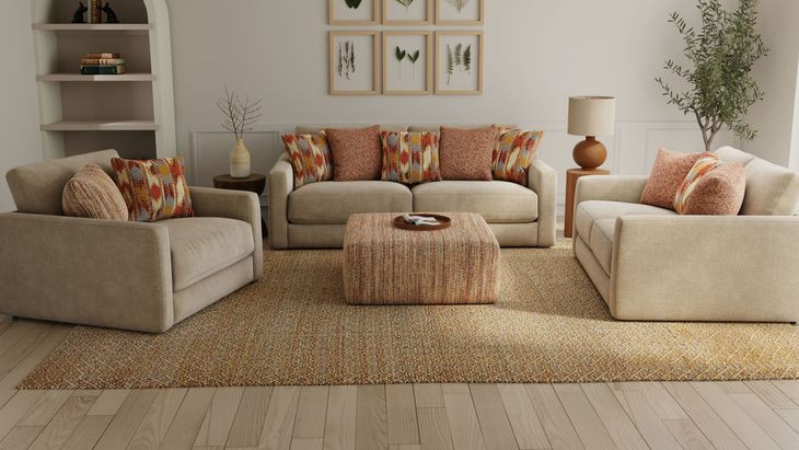 Avondale Burlap Living Room Set