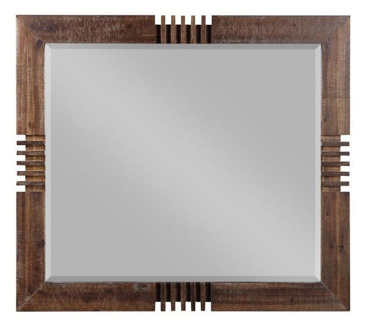 Andria Reclaimed Oak Rectangular Dresser Mirror