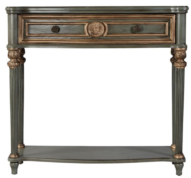 Alexander Royal Pastel Green 37" 1 Drawer Console Table