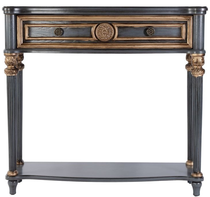 Alexander Blue 37" 1 Drawer Console Table