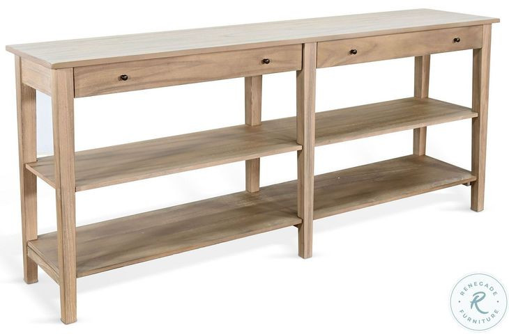 Whimora Natural Wide 71" Rectangular Console Table