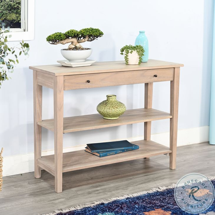 Sagewyn Natural Small 42" Rectangular Console Table