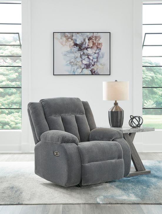 Free Wake Steel Rocker Power Recliner with USB Charging