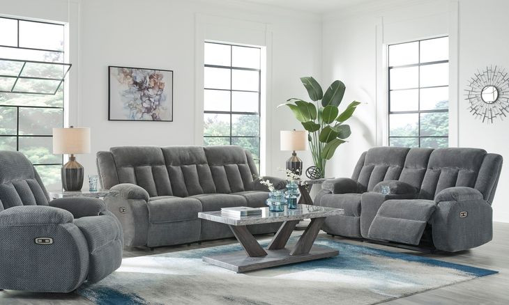 Free Wake Steel Power Reclining Living Room Set