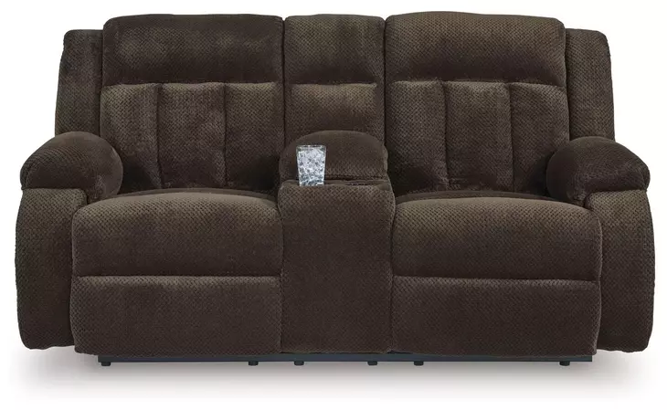 Greely Bend Chocolate 75" Power Reclining Loveseat with USB Charging