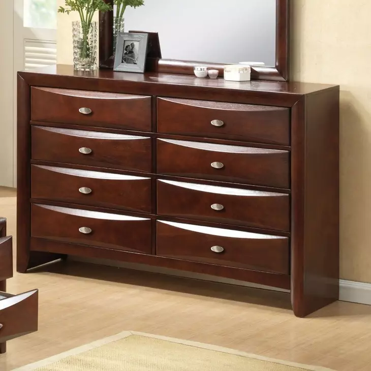 Ireland Espresso 8 Drawer Dresser