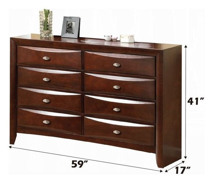Ireland Espresso 8 Drawer Dresser