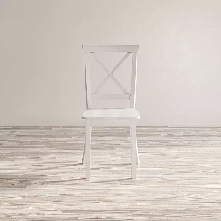 Eastern Tides Brushed White 3 Piece Dining Set