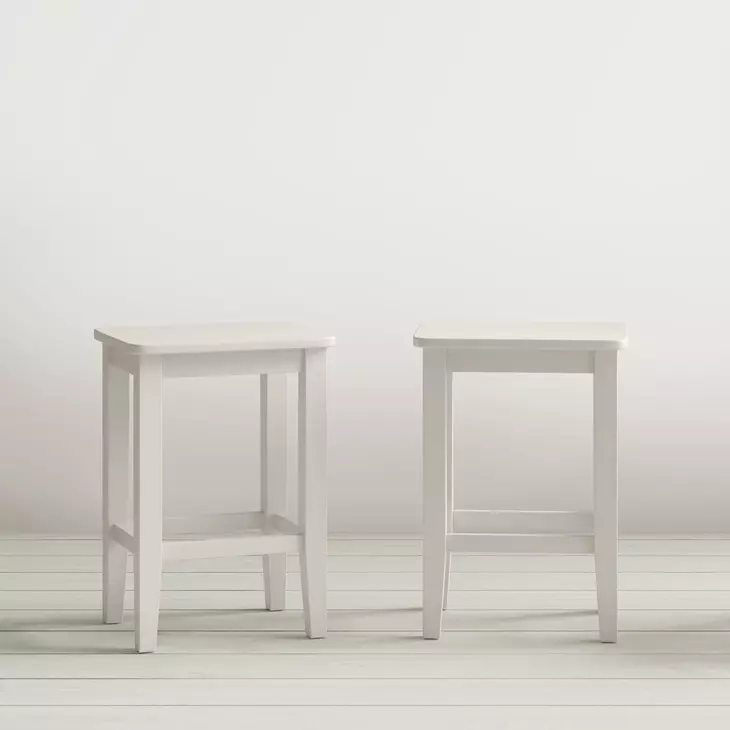 Eastern Tides Brushed White 3 Piece Counter Height Dining Set