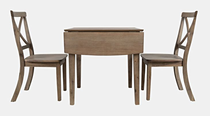 Eastern Tides Brushed Bisque 3 Piece Dining Set