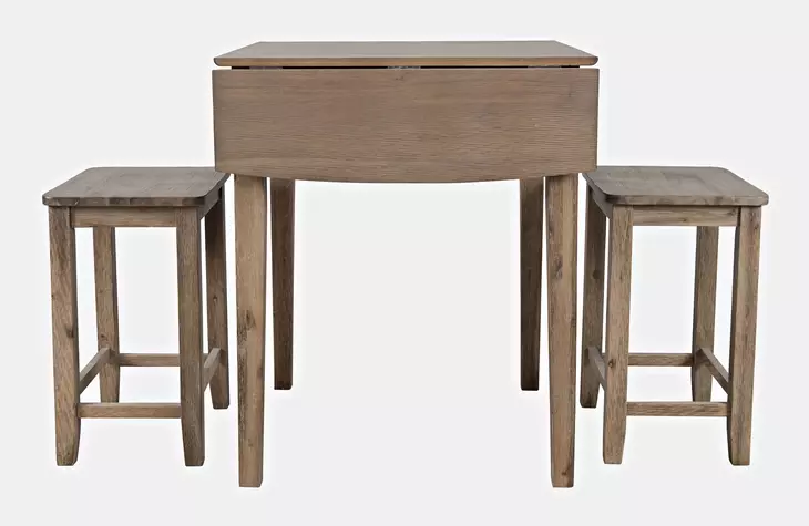 Eastern Tides Brushed Bisque 3 Piece Counter Height Dining Set
