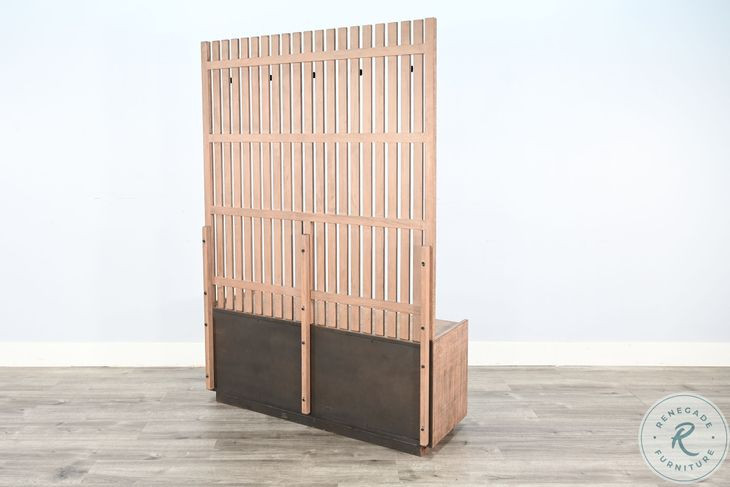 Cozy Luxe Natural Bench Hall Tree