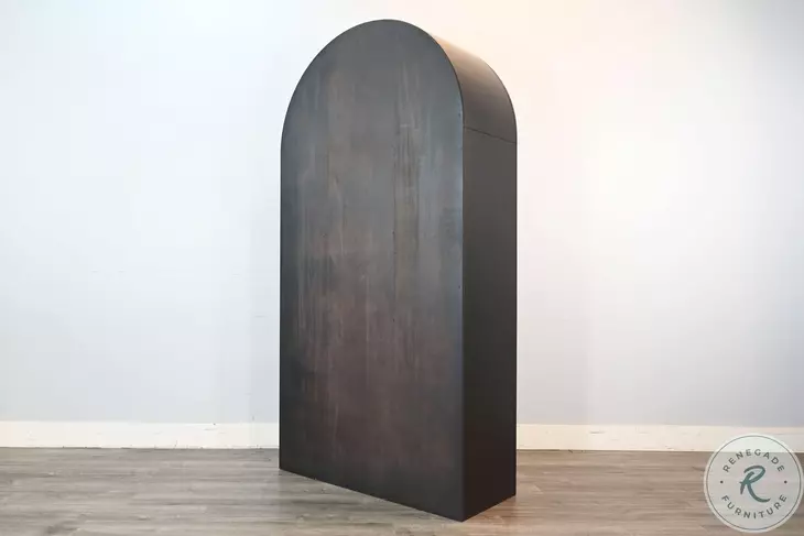 Whimora Black 42" Logan Arched Bookcase