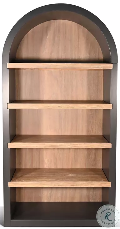 Whimora Black 42" Logan Arched Bookcase