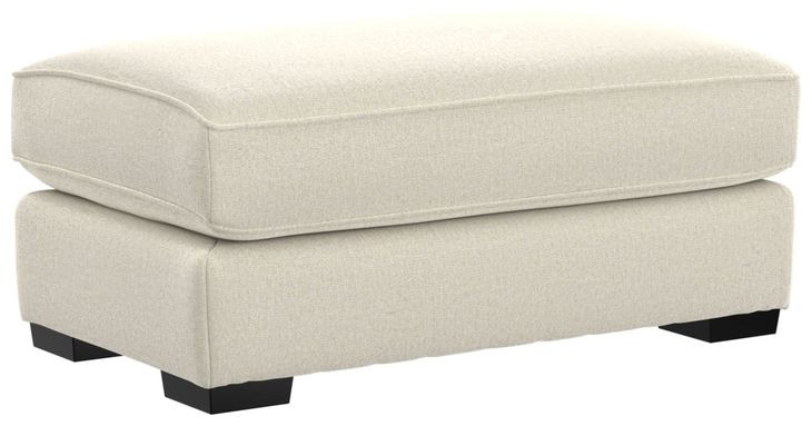 Alden Linen Upholstered Rectangular Ottoman