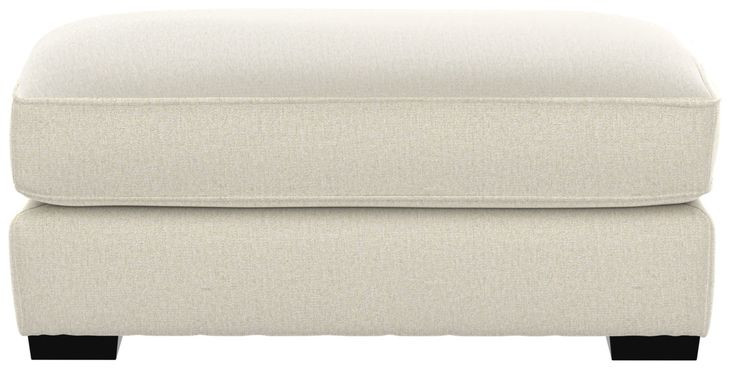 Alden Linen Upholstered Rectangular Ottoman