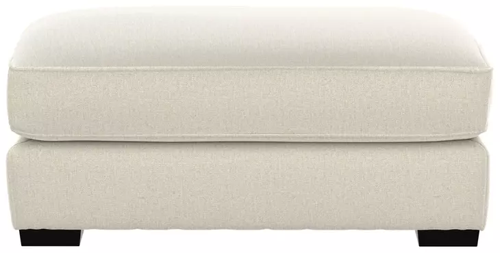 Alden Linen Upholstered Rectangular Ottoman