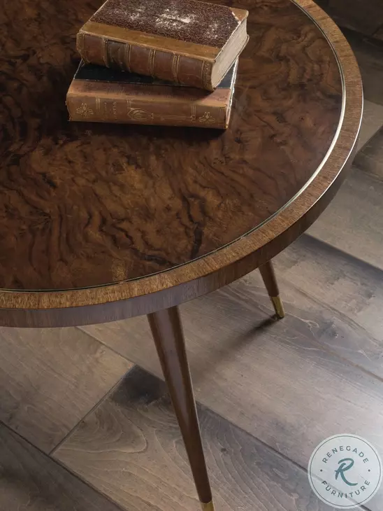 Signature Designs Black Walnut Marlowe Round End Table