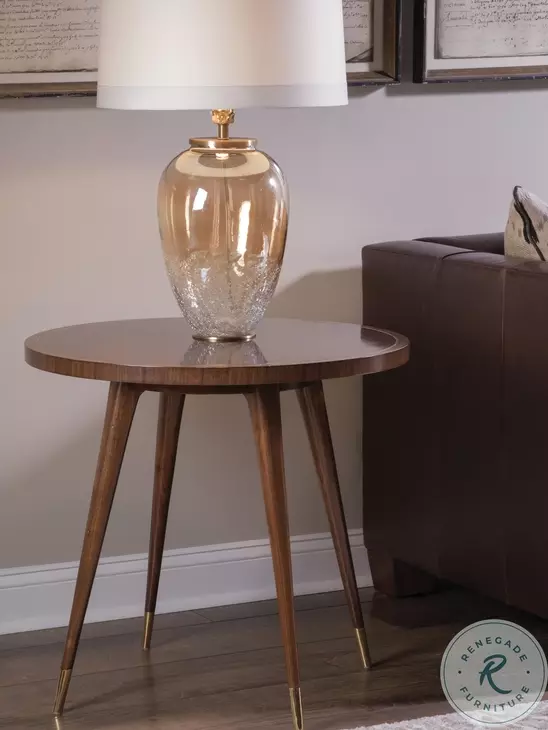 Signature Designs Black Walnut Marlowe Round End Table