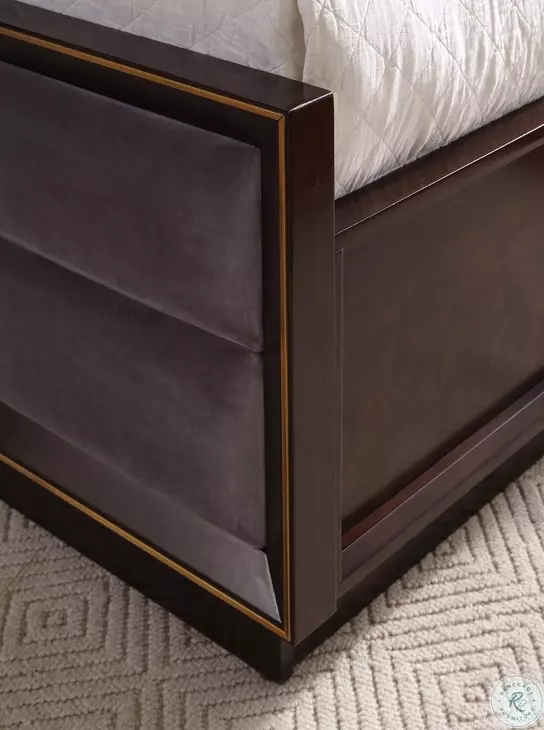 Durango Smoked Peppercorn Queen Upholstered Panel Bed