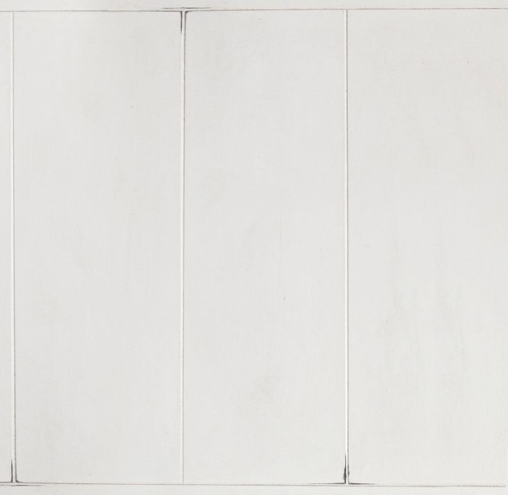 McKinney Vintage White Queen Panel Bed with LED Light