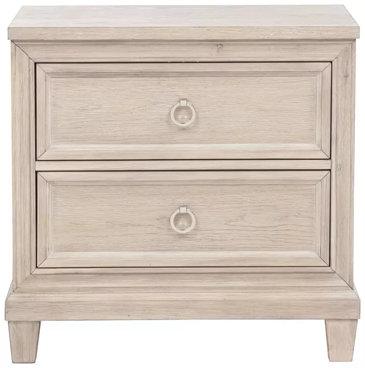 Pembroke Washed Oak 2 Drawer Nightstand