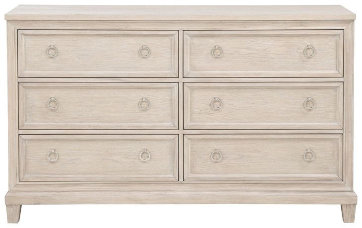 Pembroke Washed Oak 6 Drawer Dresser