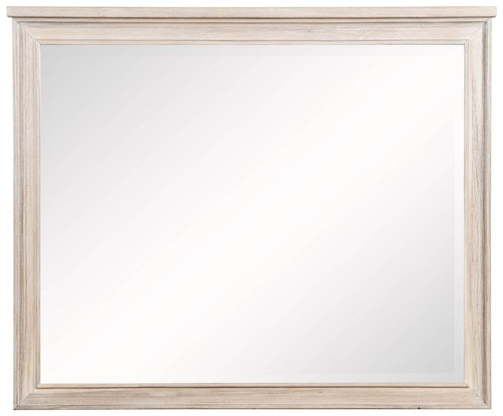 Pembroke Washed Oak Rectangular Dresser Mirror
