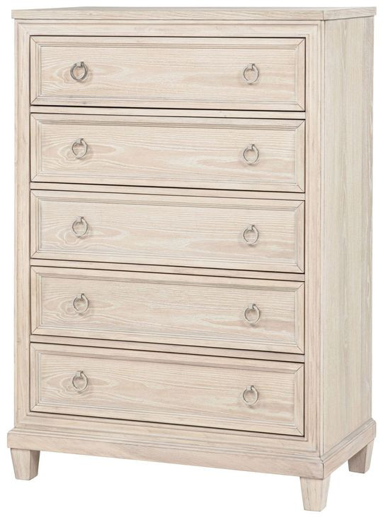 Pembroke Washed Oak and Cream Upholstered Panel Bedroom Set